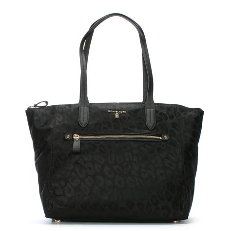 michael kors nylon leopard bag